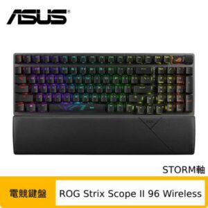 ASUS 華碩 ROG Strix Scope II 96 Wireless NX 電競鍵盤 (STORM軸/PBT材質)asus收購